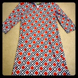 Elizabeth McKay Geo Print Shift Dress